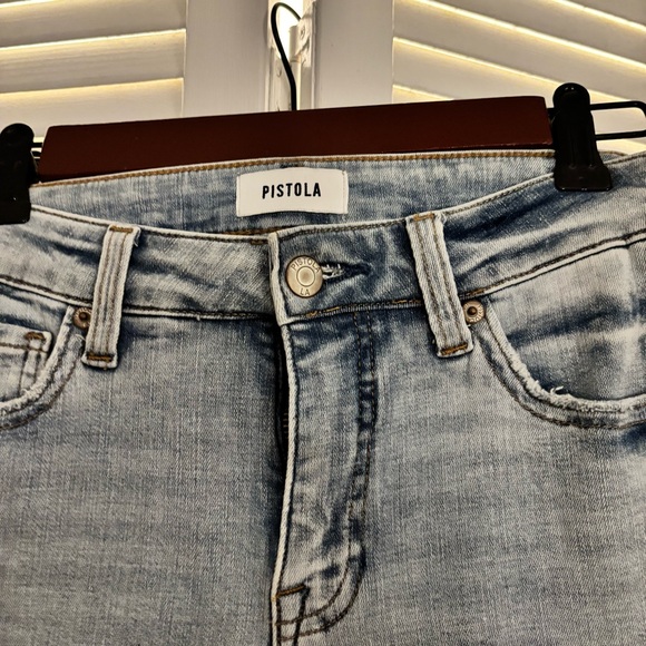 Women’s Pistola Jeans - Sz 27P - MONROE CROP HIGH RISE CIGARETTE CROP - Picture 4 of 6